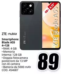 ZTE - Smartphone Blade A55 4+128