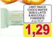 Lindt - Snack Choco Wafer 3026 G Latte & Nocciole- Fondente