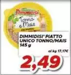 Dimmidisì - Piatto Unico Tonno/Mais Dimmidisì - Piatto Unico Tonno/Mais