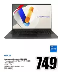 Asus - Notebook Vivobook 16 F1605 Asus - Notebook Vivobook 16 F1605