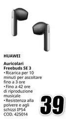 Huawei - Auricolari Freebuds SE 3 Huawei - Auricolari Freebuds SE 3