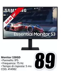Pannello - Monitor S30GG