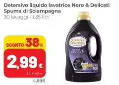 Spuma di Sciampagna - Detersivo Liquido Lavatrice Nero & Delicati Spuma di Sciampagna - Detersivo Liquido Lavatrice Nero & Delicati