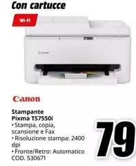 Canon - Stampante Pixma Ts7550i