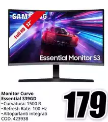 Monitor Curvo Essential S39Gd