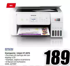 Epson - Stampante Inkjet ET-2876