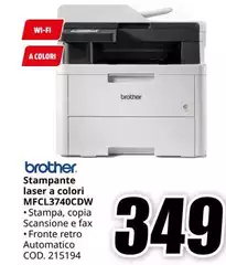Brother - MFCLP340CDW Laser A Colori Nero