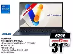 Asus - Notebook Vivobook 15 F1504va