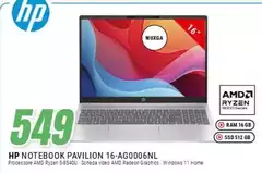 HP - Notebook Pavilion 16-AG0006NL