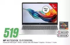 HP - Notebook 15-fc0083nl