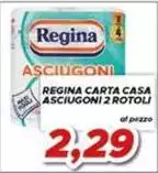 Regina - Carta Casa Asciugoni 2 Rotoli Regina - Carta Casa Asciugoni 2 Rotoli