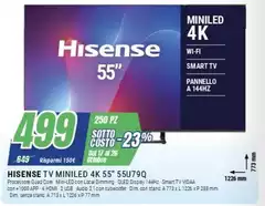Hisense - Tv Miniled 4k 55" 55U79Q