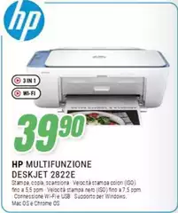 HP - Multifunzione Deskjet 2822E