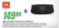Jbl - Speaker Portatile Charge 5