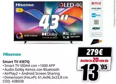 Hisense - Smart Tv 43E70