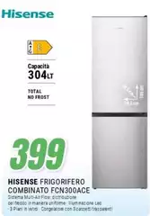 Hisense - Frigorifero Combinato FCN300ACE