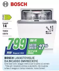 Bosch - Lavastoviglie Da Incasso SMVECX01E Bosch - Lavastoviglie Da Incasso SMVECX01E