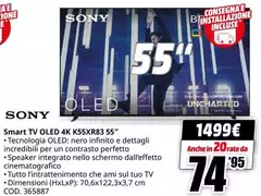 Sony - Smart Tv Oled 4k K55xr83 55"