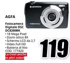 Agfaphoto - Fogo Camera Digitale DSC DC8200BK