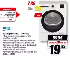 Beko - Asciugatrice Bmtmw73eb