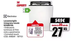 Electrolux - Lavastoviglie Integrata Totale ES686510L Electrolux - Lavastoviglie Integrata Totale ES686510L