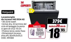 Hotpoint - Lavastoviglie Da Incasso HAT D54 AS
