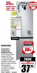 Samsung - Frigorifero Combinato Rb38c674csa