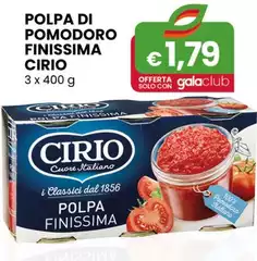 Cirio - Polpa Di Pomodoro Finissima 3 X 400 G Cirio - Polpa Di Pomodoro Finissima 3 X 400 G