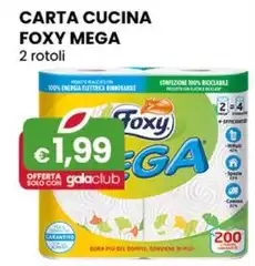Foxy  - Carta Cucina Mega 2 Rotoli Foxy  - Carta Cucina Mega 2 Rotoli