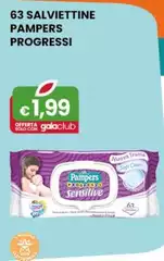 Pampers - 63 Salviettine  Progressi Pampers - 63 Salviettine  Progressi