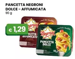 Negroni - Pancetta Dolce - Affumicata 90 G Negroni - Pancetta Dolce - Affumicata 90 G