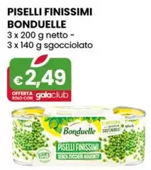 Bonduelle - Piselli Finissimi  3 X 200 G Netto - 3 X 140 G Sgocciolato Bonduelle - Piselli Finissimi  3 X 200 G Netto - 3 X 140 G Sgocciolato