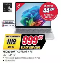 Microsoft -  Copilot + Pc Laptop 13"