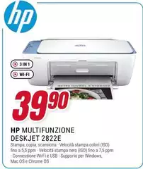 HP - Multifunzione Deskjet 2822E