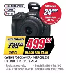 Canon - Fotocamera Mirrorless EOS R100 + RF-S 18-45MM