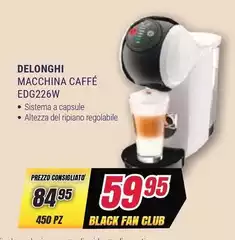 De Longhi - Macchina Caffé EDG226W De Longhi - Macchina Caffé EDG226W