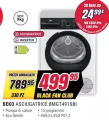 Beko - Asciugatrice BF GT491SBH Beko - Asciugatrice BF GT491SBH