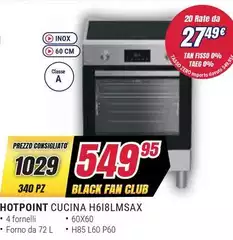 Hotpoint - Cucina H618lmsax