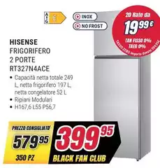 Hisense - Frigorifero 2 Porte RT327N4ACE Hisense - Frigorifero 2 Porte RT327N4ACE
