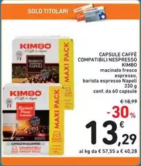 Kimbo - Capsule Caffè Compatibili Nespresso