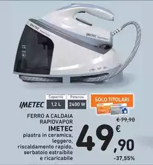 Imetec - Ferro A Caldaia Rapidavopor
