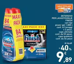 Finish - Detersivo Per Lavastoviglie Finish - Detersivo Per Lavastoviglie