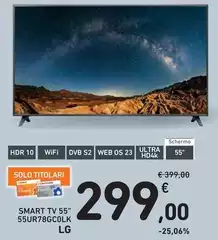 LG - Smart Tv 55" 55UR78GC0LK