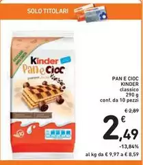 Kinder - Pan E Cioc