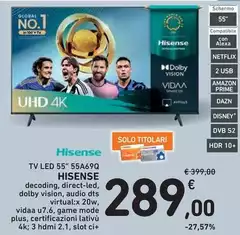 Hisense - Tv Led 55" 55A69Q