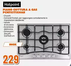 Hotpoint - Piano Cottura A Gas PCN752TIXHAR 