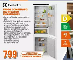 Electrolux - Frigo Combinato Da Incasso ENT6MD18S3