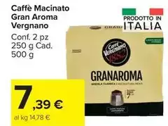 Vergnano - Caffè Macinato Gran Aroma Vergnano - Caffè Macinato Gran Aroma