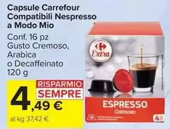 Carrefour - Capsule Compatibili Nespresso A Modo Mio Carrefour - Capsule Compatibili Nespresso A Modo Mio