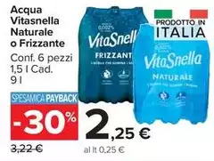 Vitasnella - Acqua  Naturale O Frizzante Vitasnella - Acqua  Naturale O Frizzante